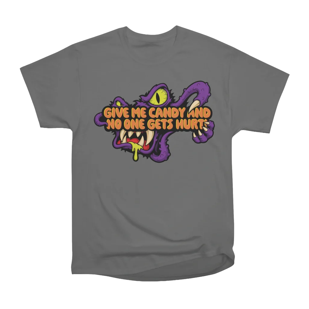 Give Me Candy and No One Gets Hurt! T-shirt image 1