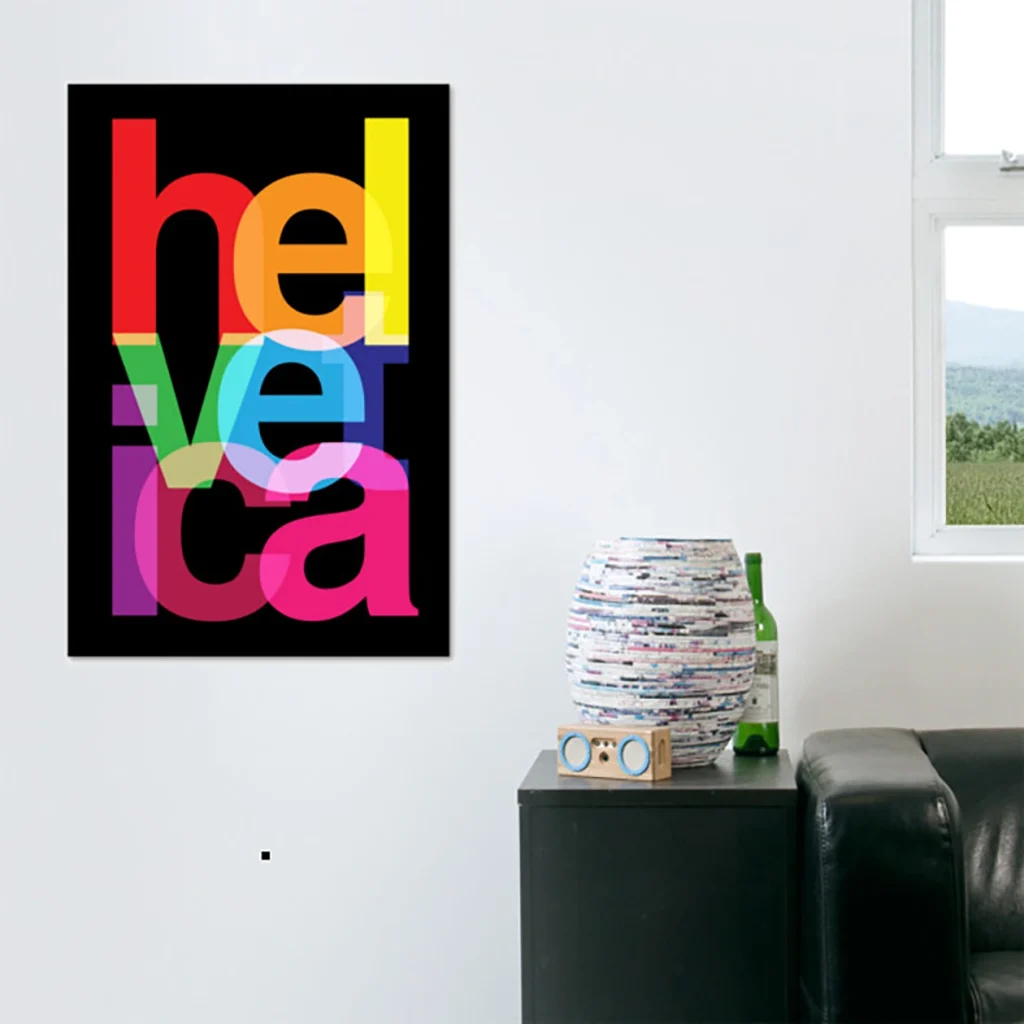 Helvetica Typography (Dark) T-shirt image 1