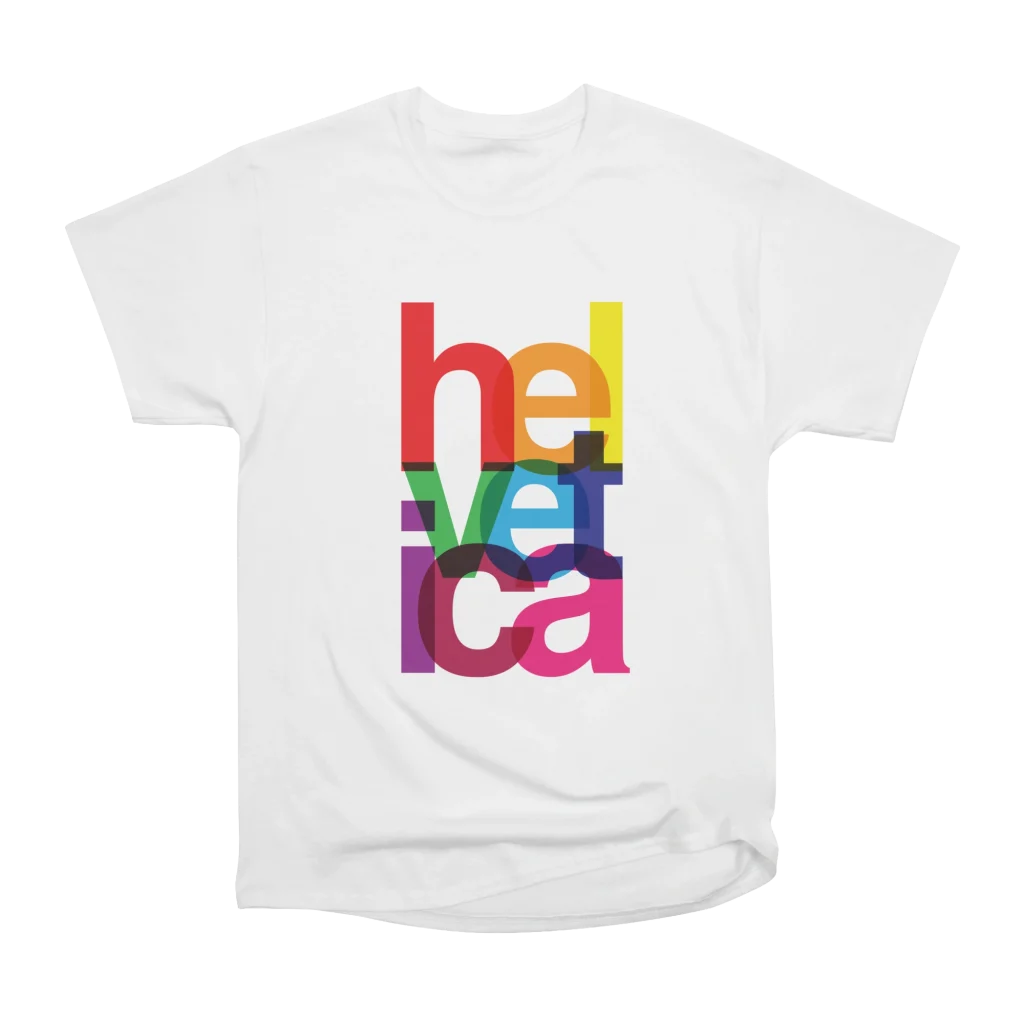 Helvetica (Light) T-shirt image 1